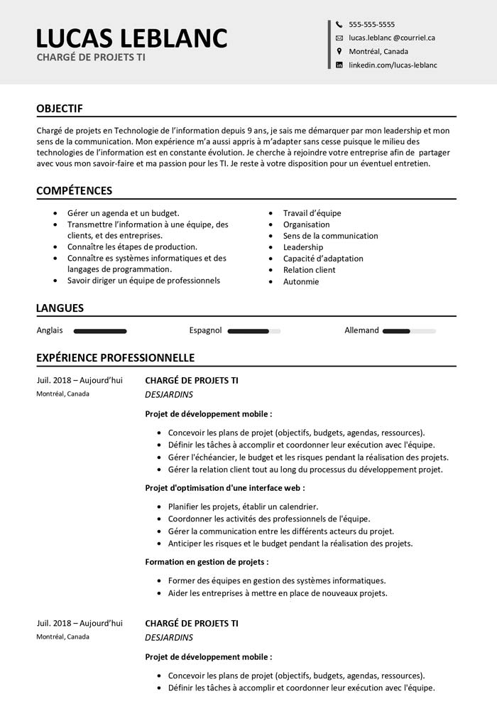 CV Canada