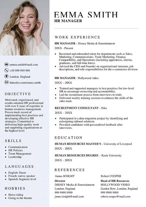 CV Royaume-Uni