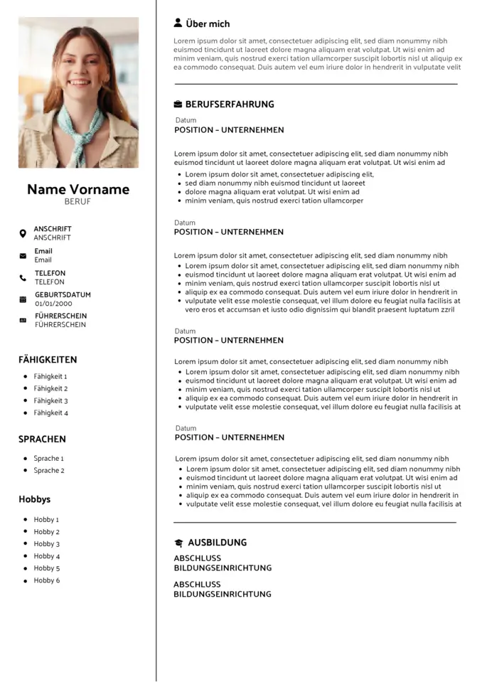 CV Allemagne